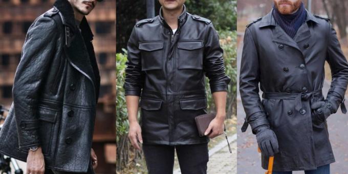 Moda Uomo - 2019: giacche e cappotti in pelle