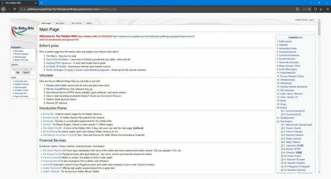 Come accedere alla darknet: The Hidden Wiki 