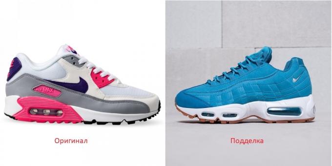 scarpe originali e falsi Nike