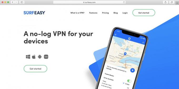 Miglior VPN gratuito per PC, Android, iPhone - SurfEasy