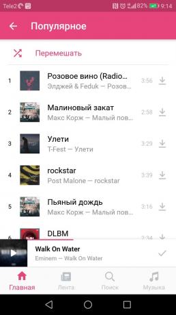 abbonamento per la musica "VKontakte»: Boom 2