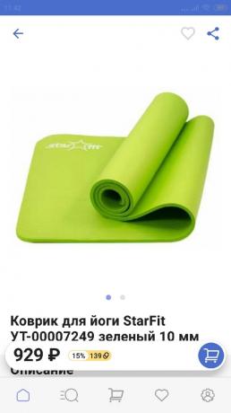 Shopping online: un tappetino yoga