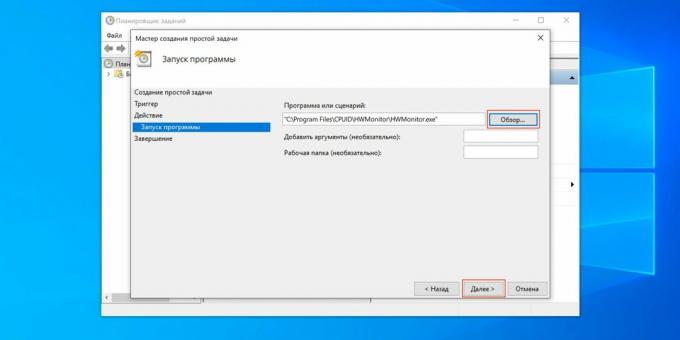 Come aggiungere un programma all'avvio di Windows 10: specificare il percorso del file exe