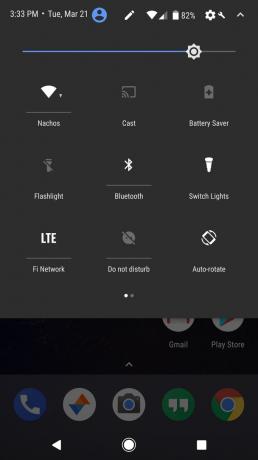 Android O: tema scuro