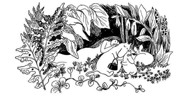 Illustrazione per il primo libro sui Moomins
