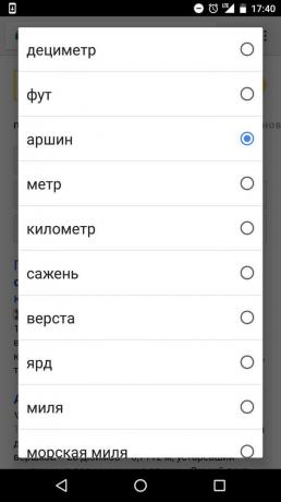"Yandex": i valori disponibili