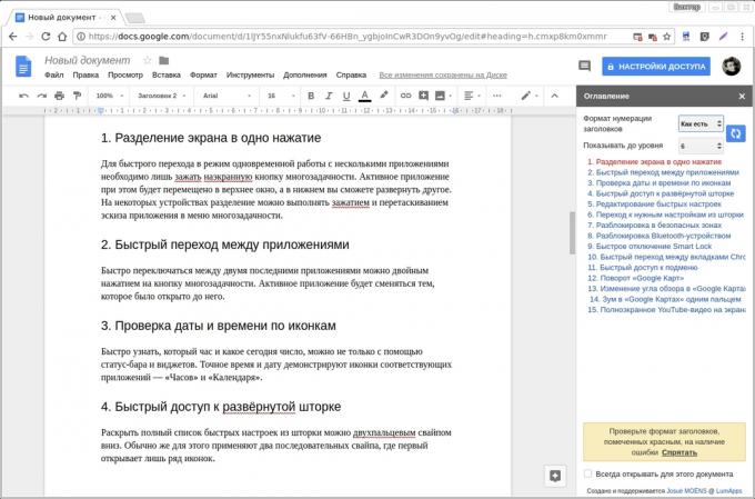 Google Documenti add-ons: Sommario