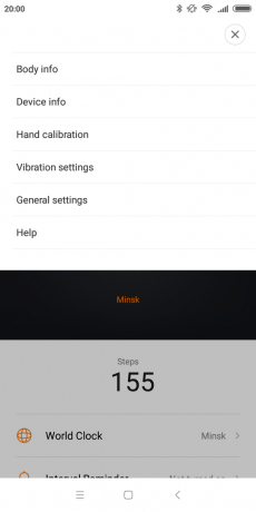 Xiaomi Mijia Smartwatch: Impostazioni
