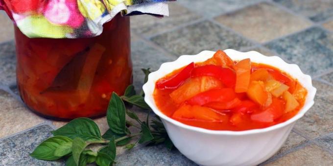 Lecho Ricette: lecho classico di peperoni e pomodori