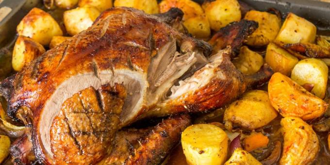 Anatra in forno Come cucinare un anatra con patate croccanti e ricetta della salsa di Jamie Oliver