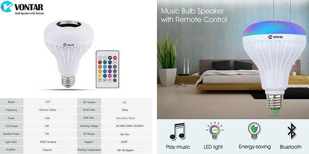 Bluetooth colonna lampada +