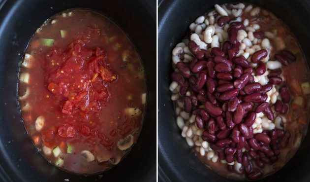  Come preparare uno stufato di fagioli: aggiungi un piatto di verdure con i pomodori nel tuo succo