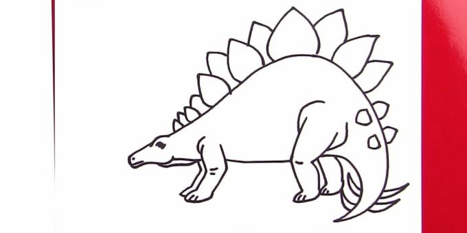 Come disegnare uno stegosauro
