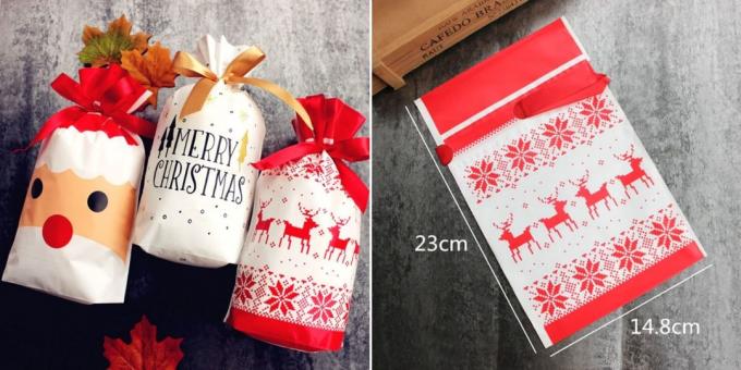 Imballaggio per i regali: Pacchetto di Natale con il nastro