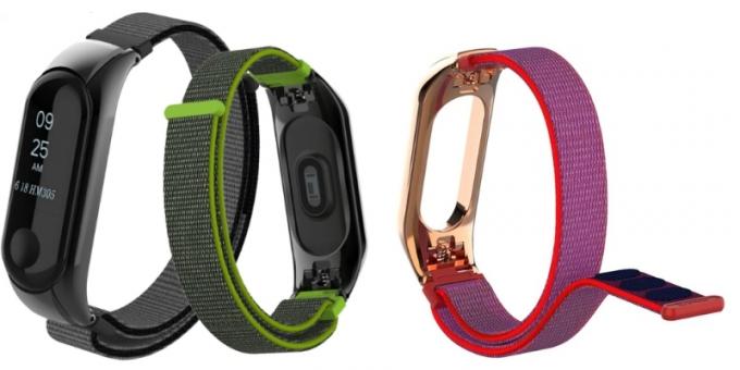 cinghia di nylon con velcro per Xiaomi Mi Band 3