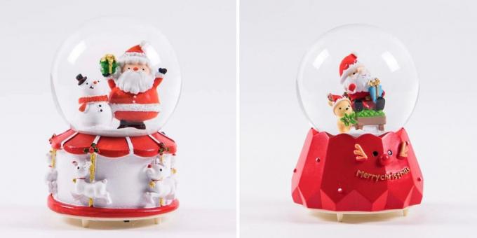 Prodotti con aliexpress, che contribuirà a creare uno stato d'animo di Natale: palla di Capodanno