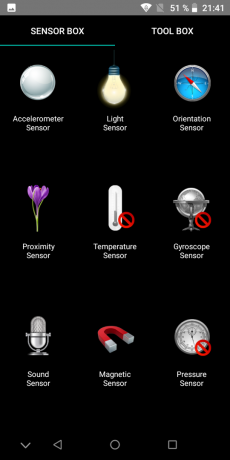 UMIDIGI A3: Sensori