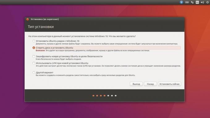 Installazione di Ubuntu al posto del sistema attuale in modo automatico,