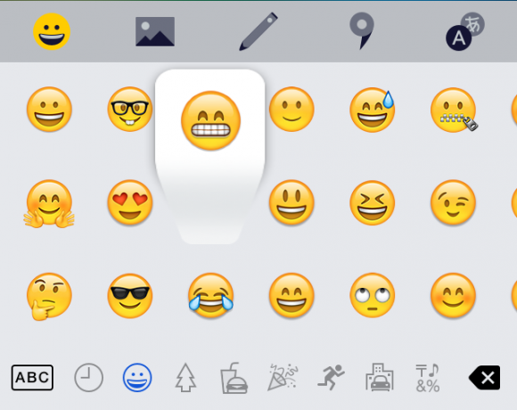 "Yandex. Tastiera ": Emoji