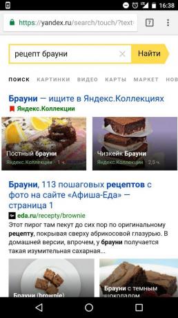 "Yandex": opzioni di ricerca ricetta
