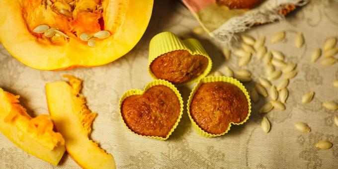 Muffin alla zucca con zenzero, chiodi di garofano e cannella