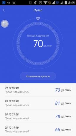 Xiaomi Mi Banda 1S: frequenza cardiaca attuale e la storia