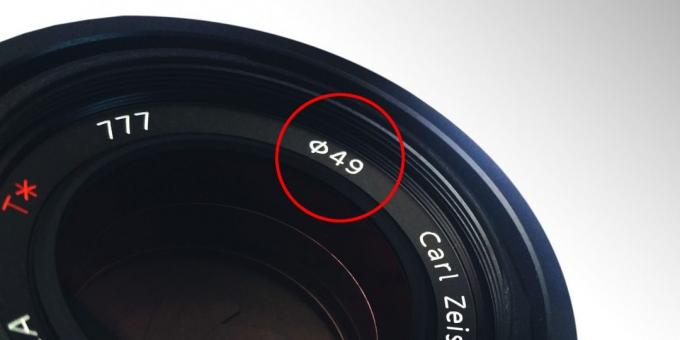 come scegliere un obiettivo della fotocamera: il diametro della lente
