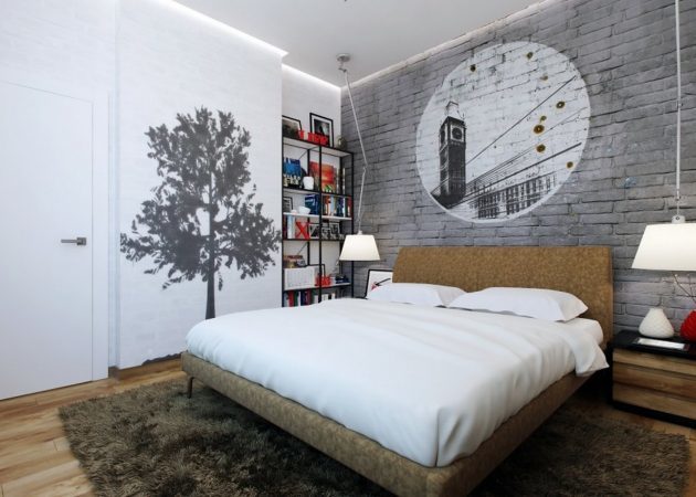 Piccola camera da letto: Un focus sulle pareti